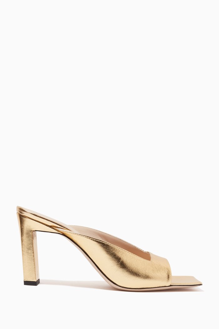 

Isa Sandals in Metallic Leather, Gold