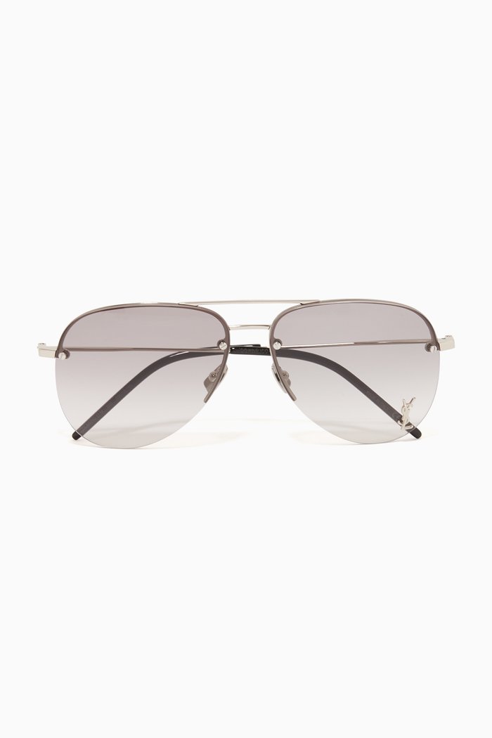 

Classic 11 M Aviator Sunglasses, Silver
