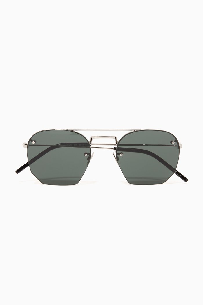 

SL 422 Aviator Sunglasses, Silver
