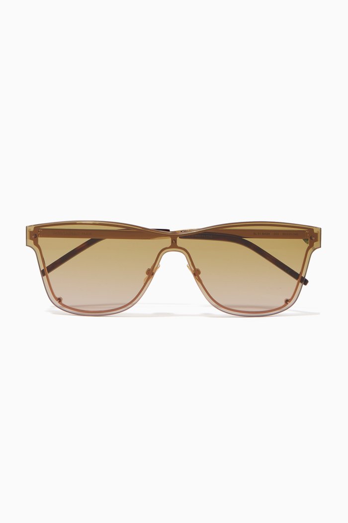 

SL 51 Mask Sunglasses, Gold
