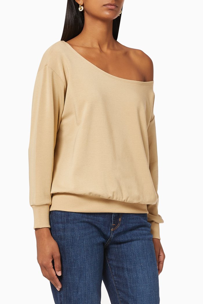 

Kimora Cotton Mondal Off Shoulder Top, Neutral