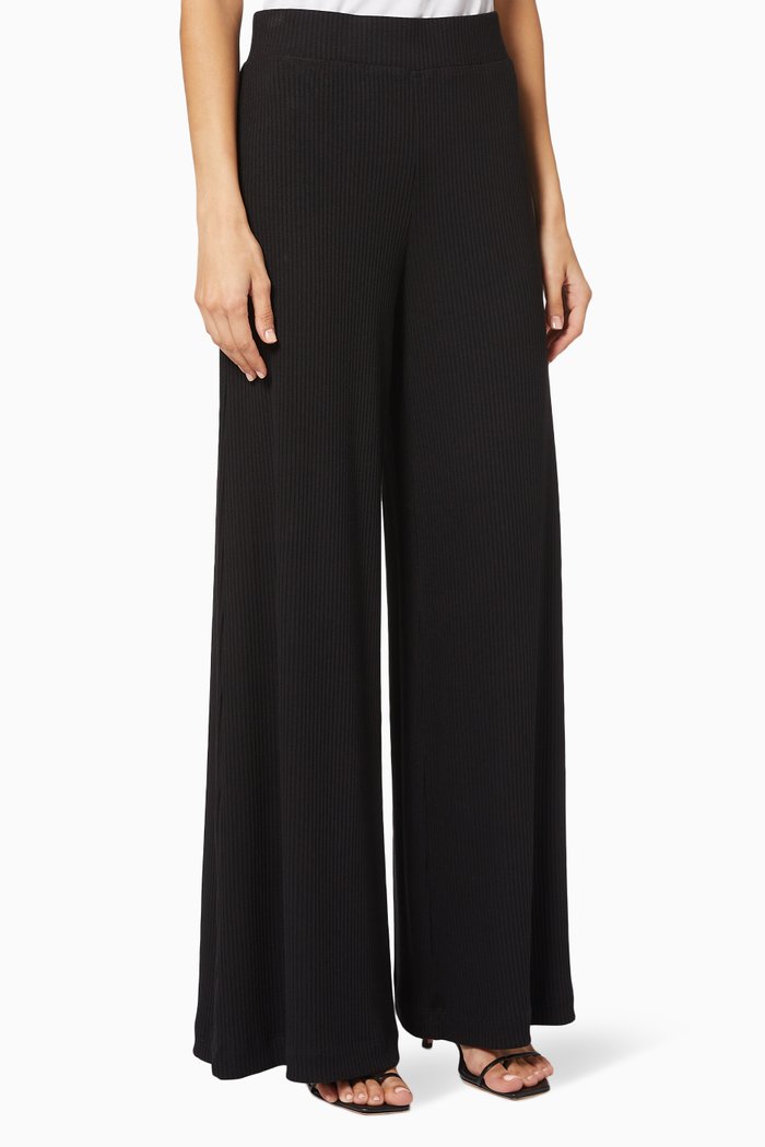 

The Crawford Wide-Leg Pants, Black
