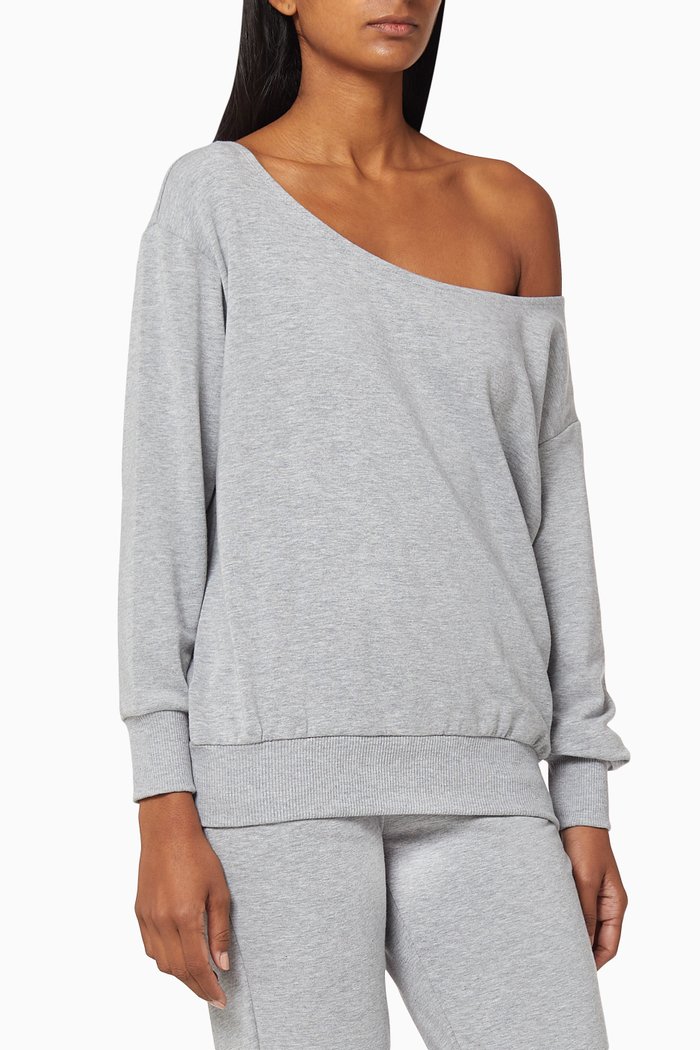 

Kimora Off-The-Shoulder Top, Grey