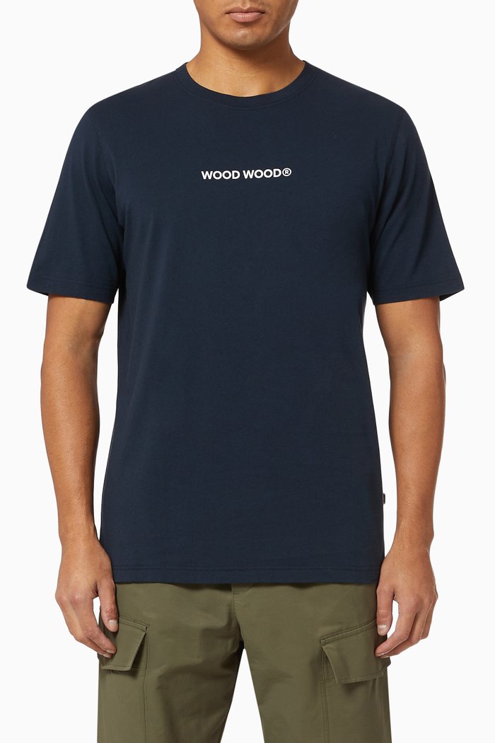 

Sami Logo Organic Cotton T-Shirt, Blue