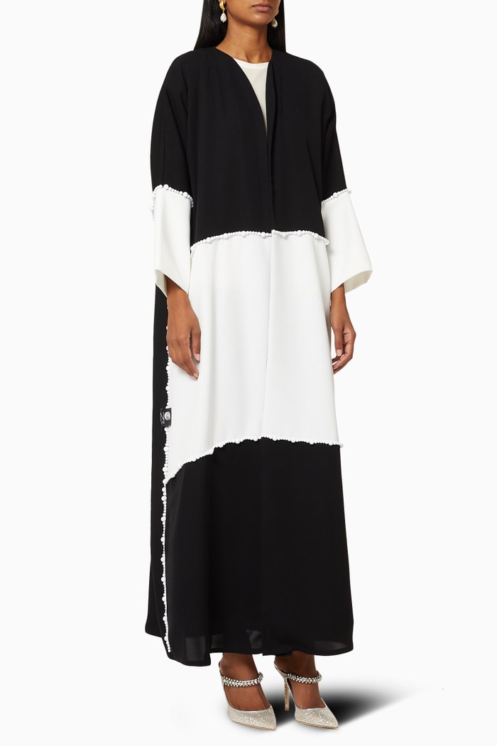 

Pearl Embellished Abaya, Multicolour