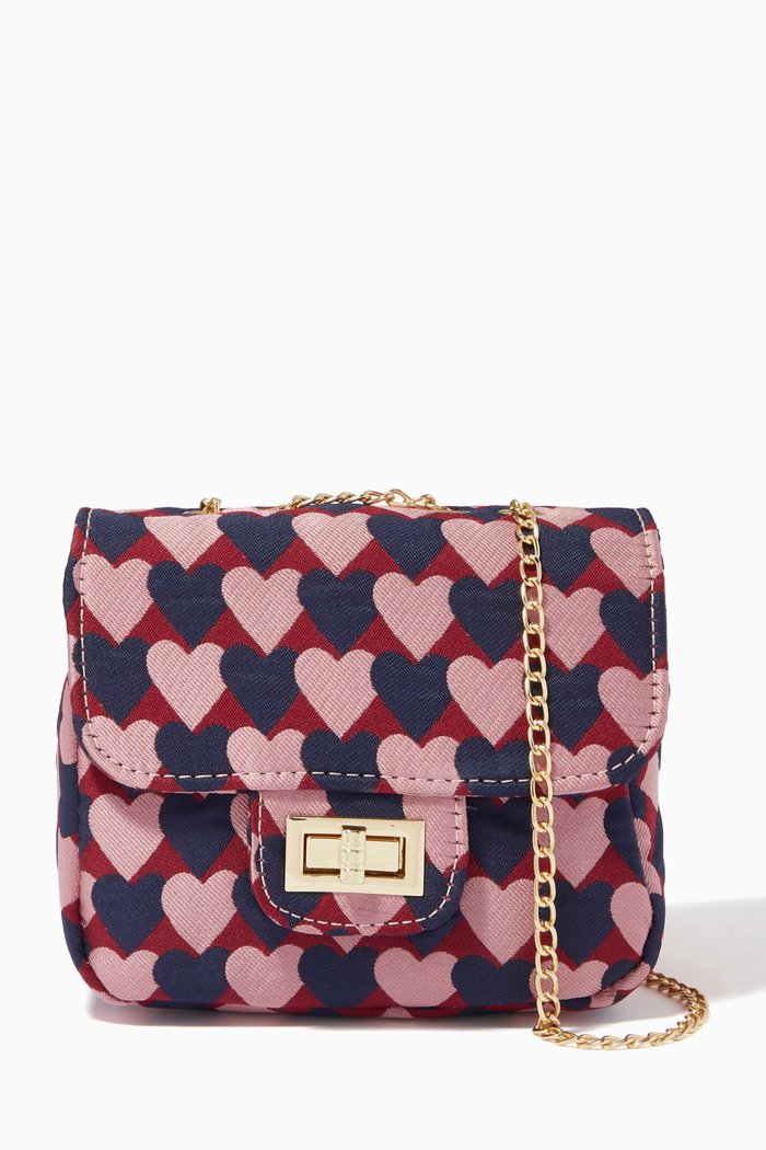 Sandra Jacquard Bag, Blue