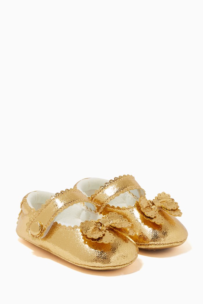 

Beau Metallic Shoes, Gold