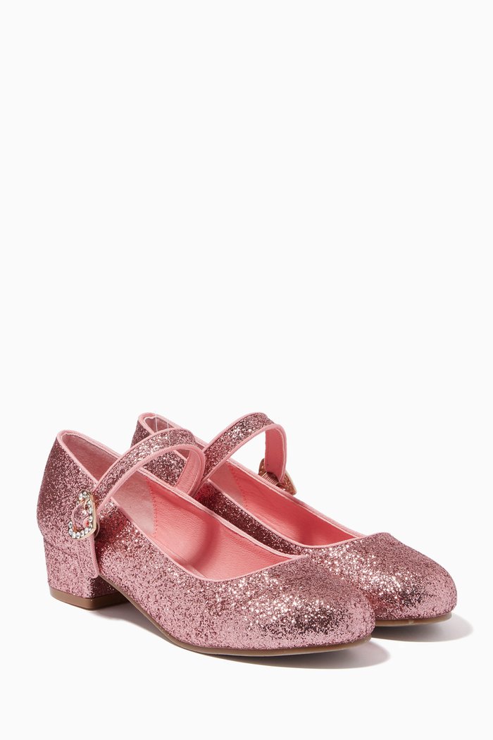 

Liza Shoes in Glitter, Pink