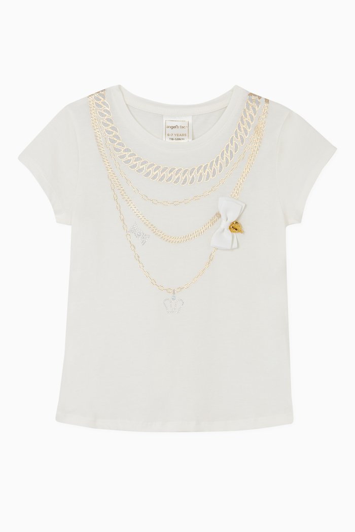 

Necklace Print T-Shirt, Neutral