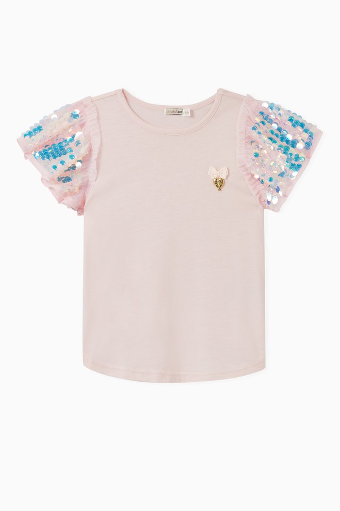 

Louise Top in Cotton Blend, Pink