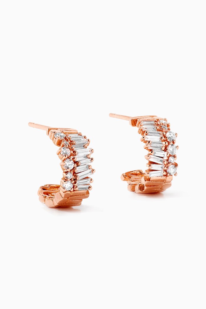 

Fireworks Diamond Earrings in 18kt Rose Gold