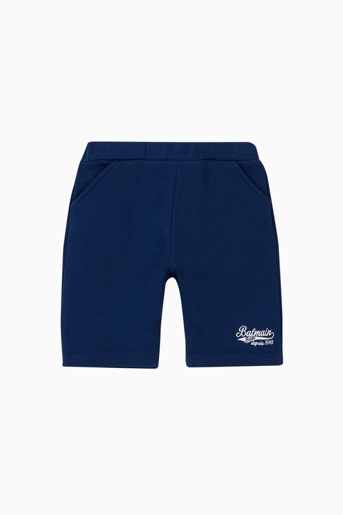 

Logo Shorts in Cotton, Blue