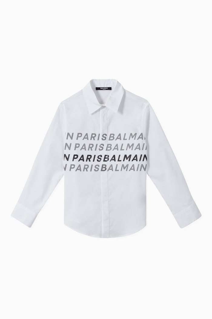 

Logo Shirt in Cotton Jersey, White