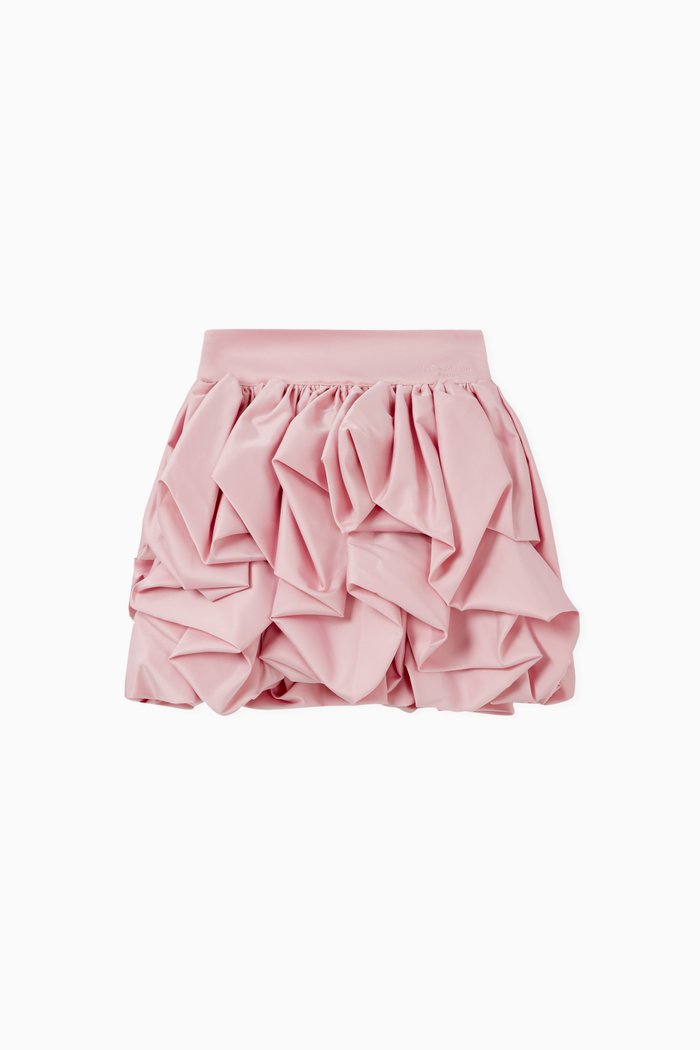 

Wheel Puffy Skirt in Cotton, Pink