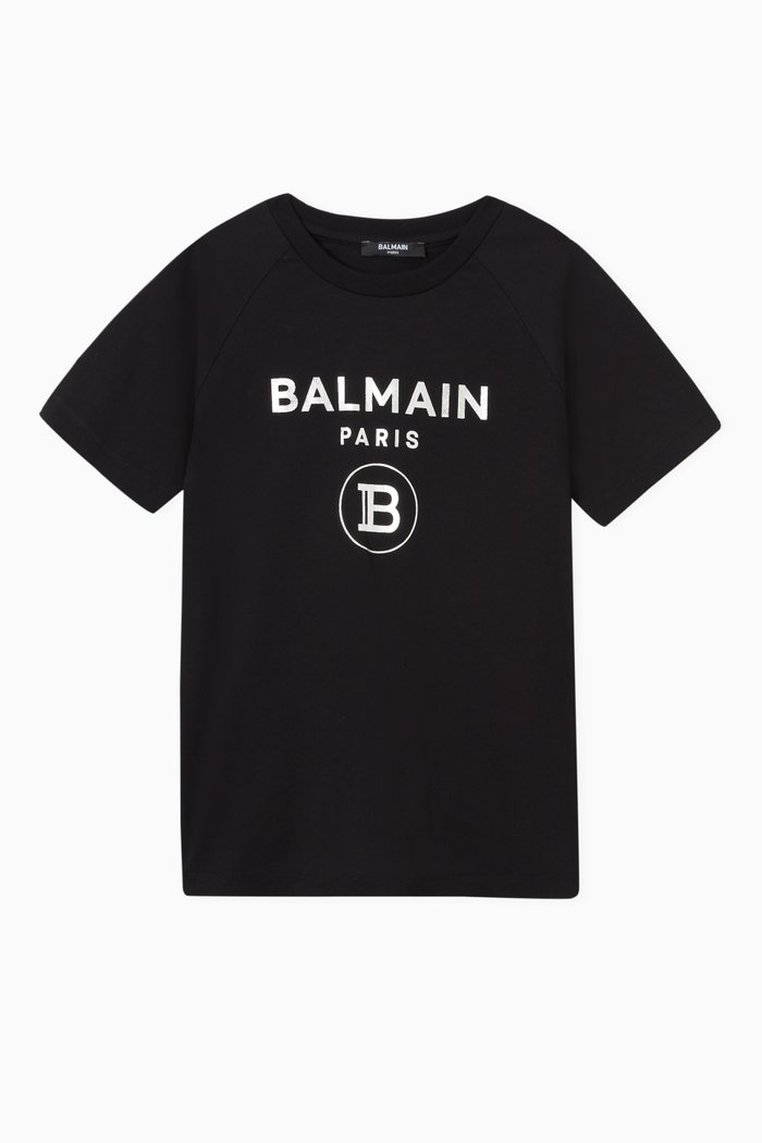 

Balmain Logo Print Jersey T-Shirt, Black