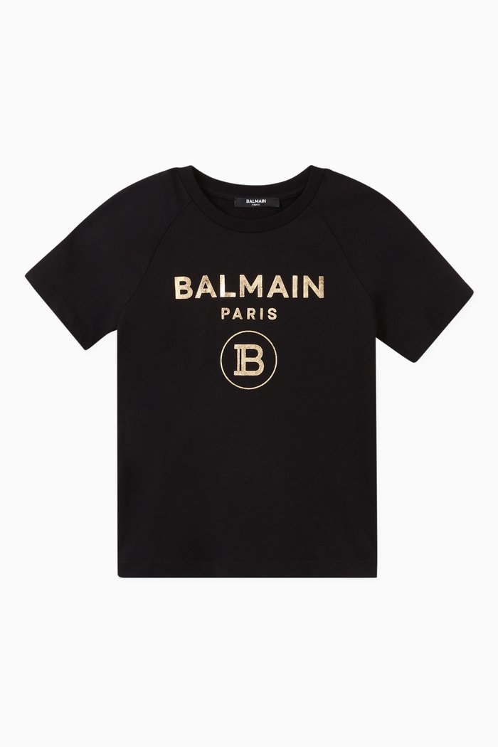 

Balmain Logo Print Jersey T-Shirt, Black