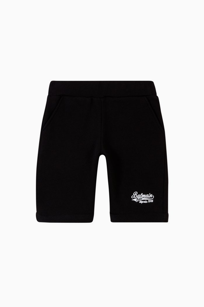 

Logo Shorts in Cotton, Black