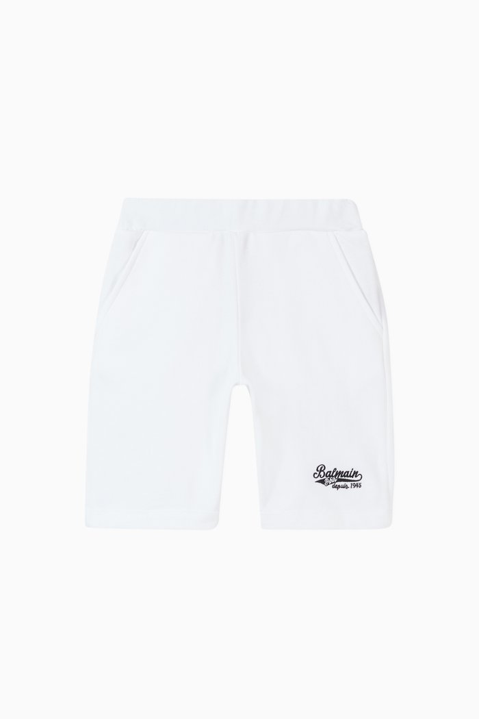 

Logo Shorts in Cotton, White