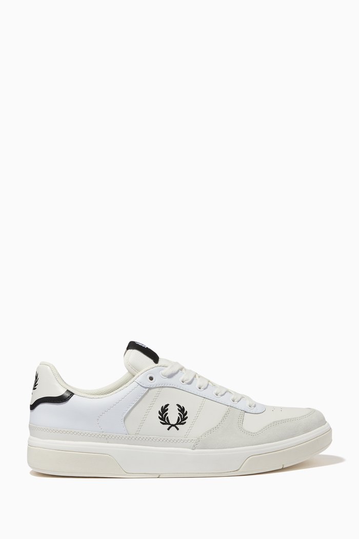

B300 Tennis Shoes in Leather and Suede, White