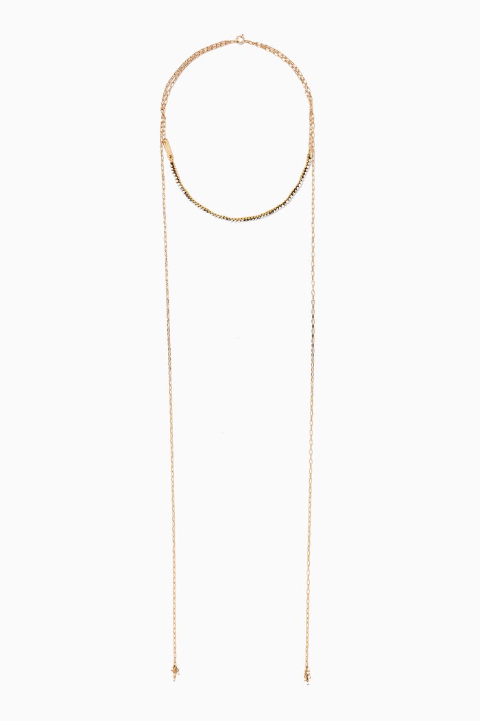 

Echarpe Wraparound Necklace, White