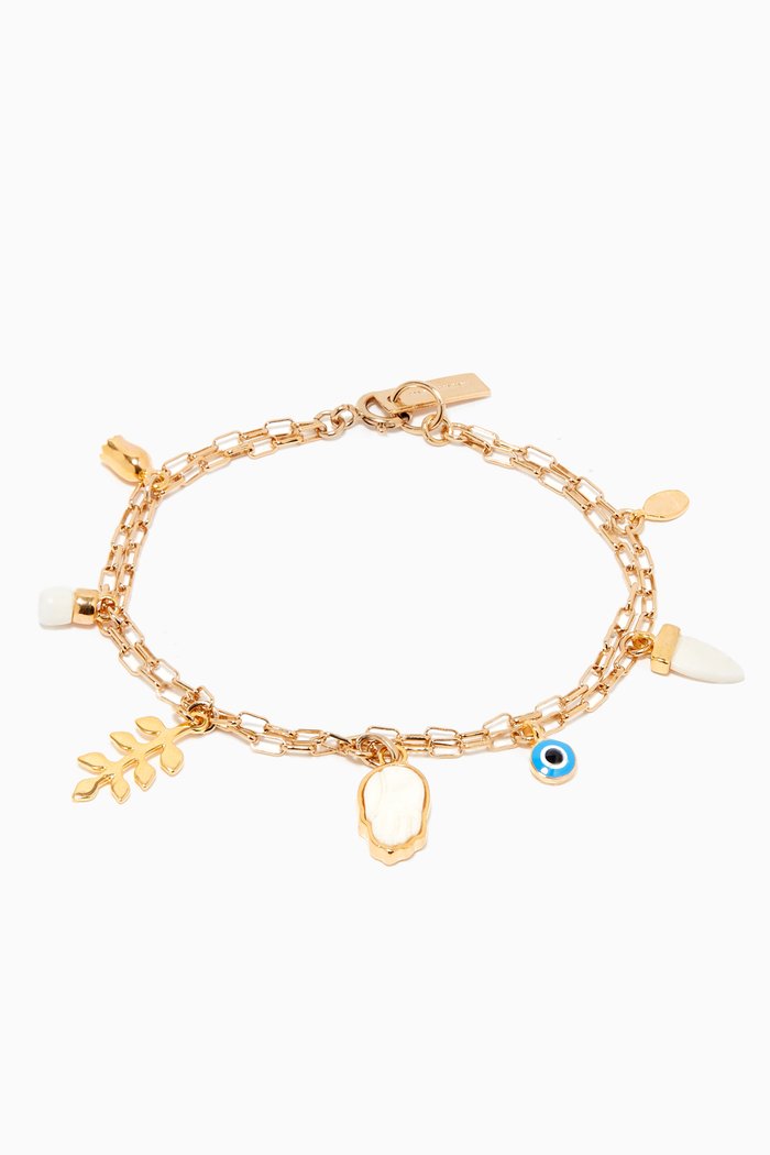 

Multiple Charm Bracelet, White