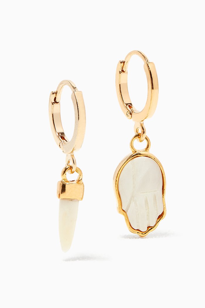 New Its All Earrings, White