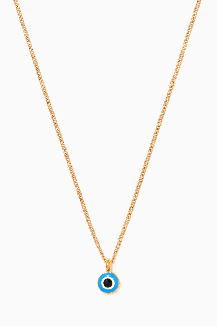 

Evil Eye Pendant Necklace, Gold