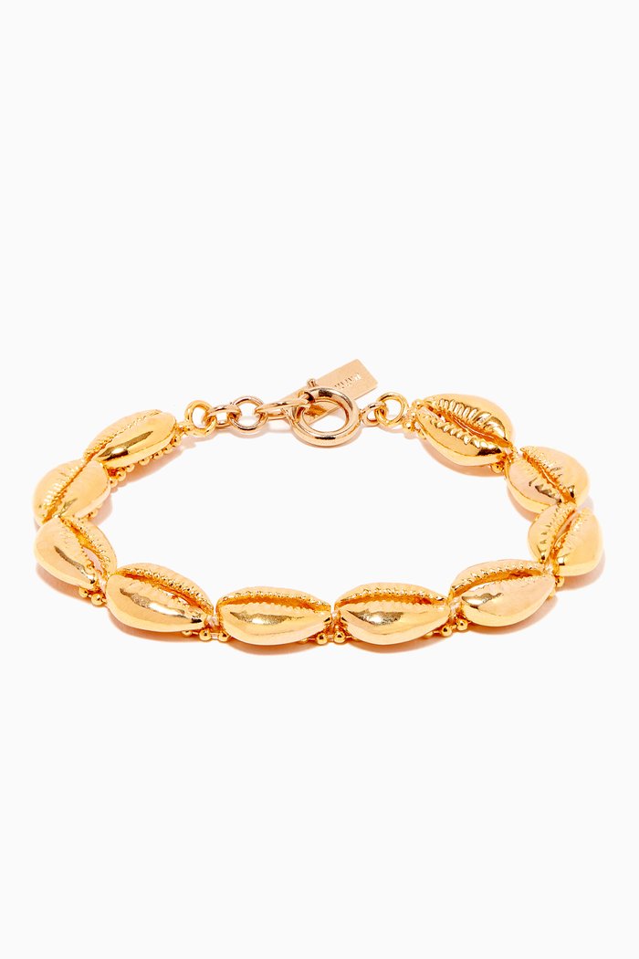

Shell Charm Bracelet, Gold