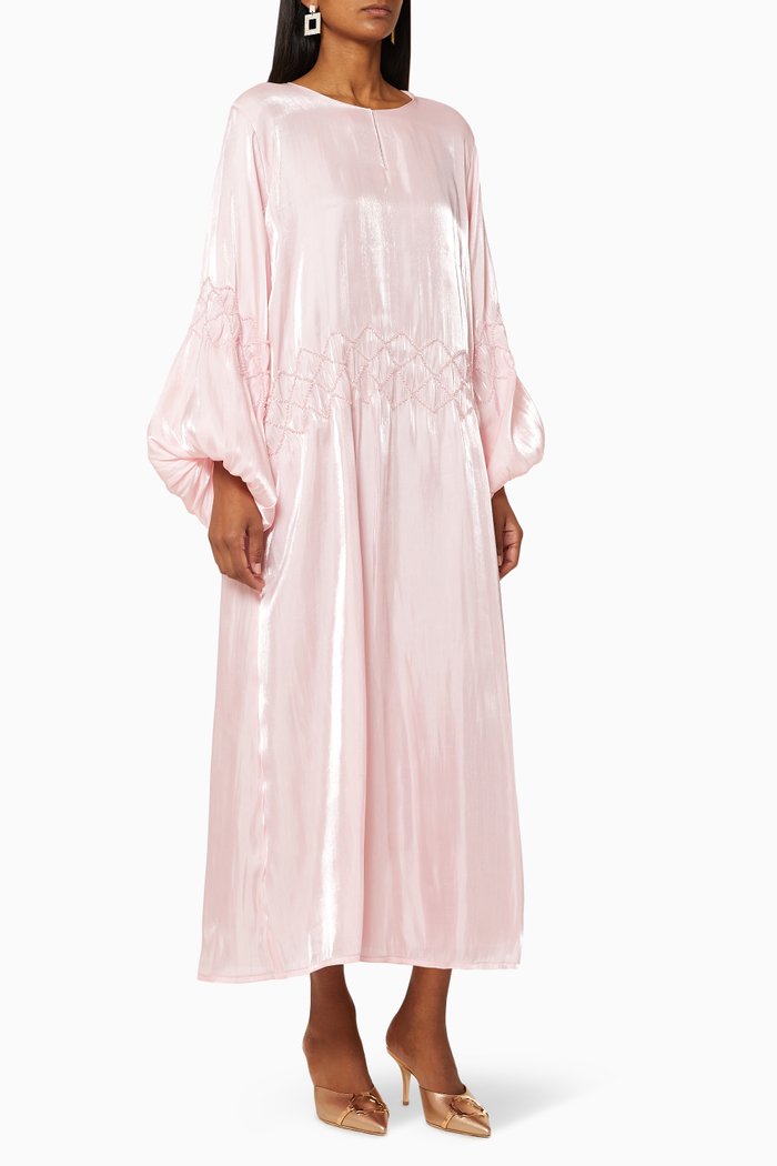

Metallic Beaded Dress, Pink