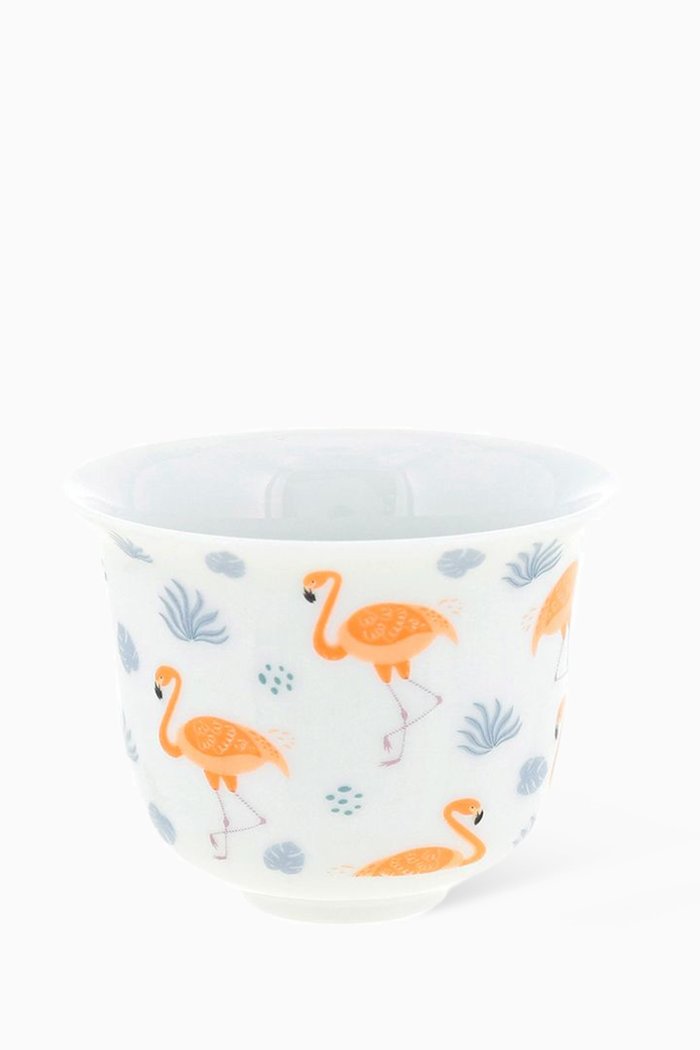 

Flamingo Arabic Coffee Cup, Multicolour