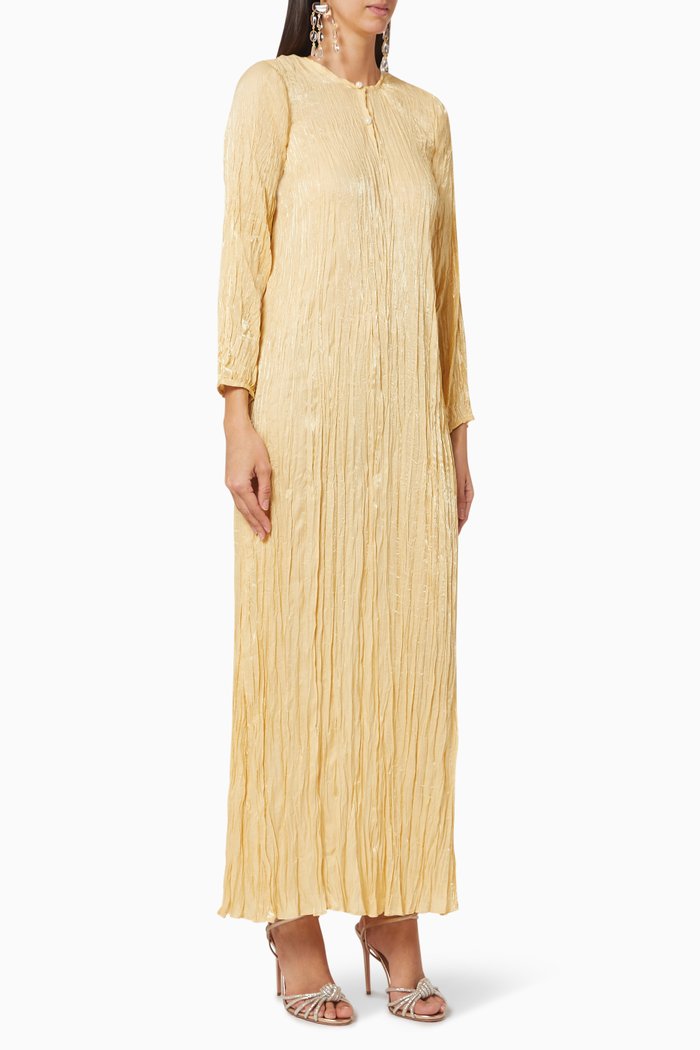 

Alice Pleated Kaftan, Yellow