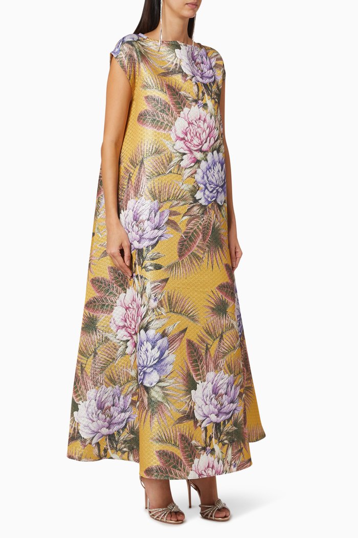

Leila Floral Kaftan, Yellow