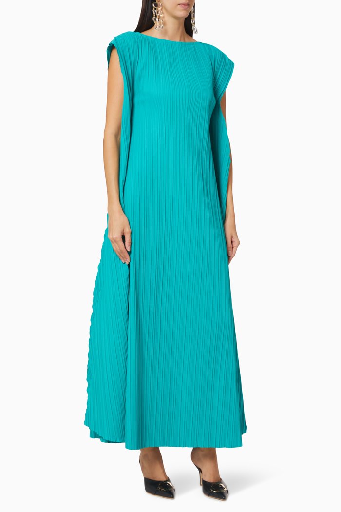 

Pleated Tent Kaftan, Blue
