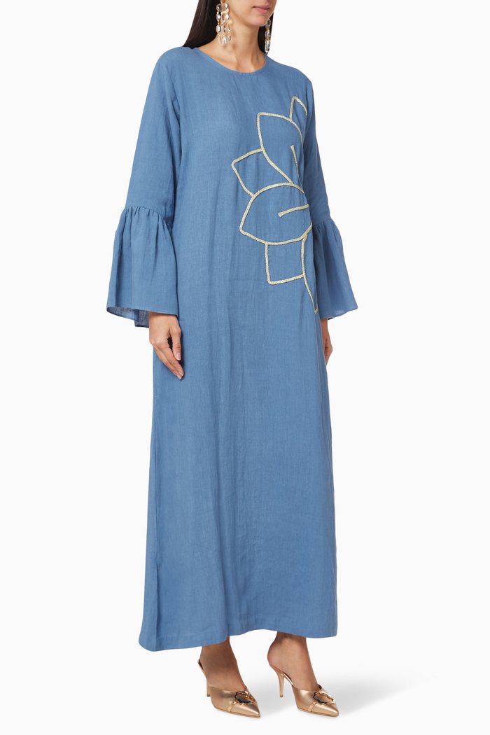 

Camelia Floral Mai Kaftan, Blue