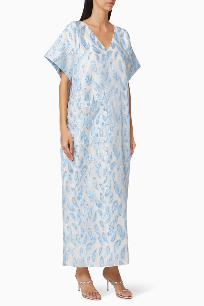 

Mira Brocade Kaftan, Blue