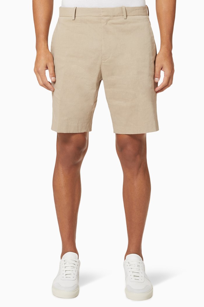 

Good Linen Curtis Shorts, Neutral