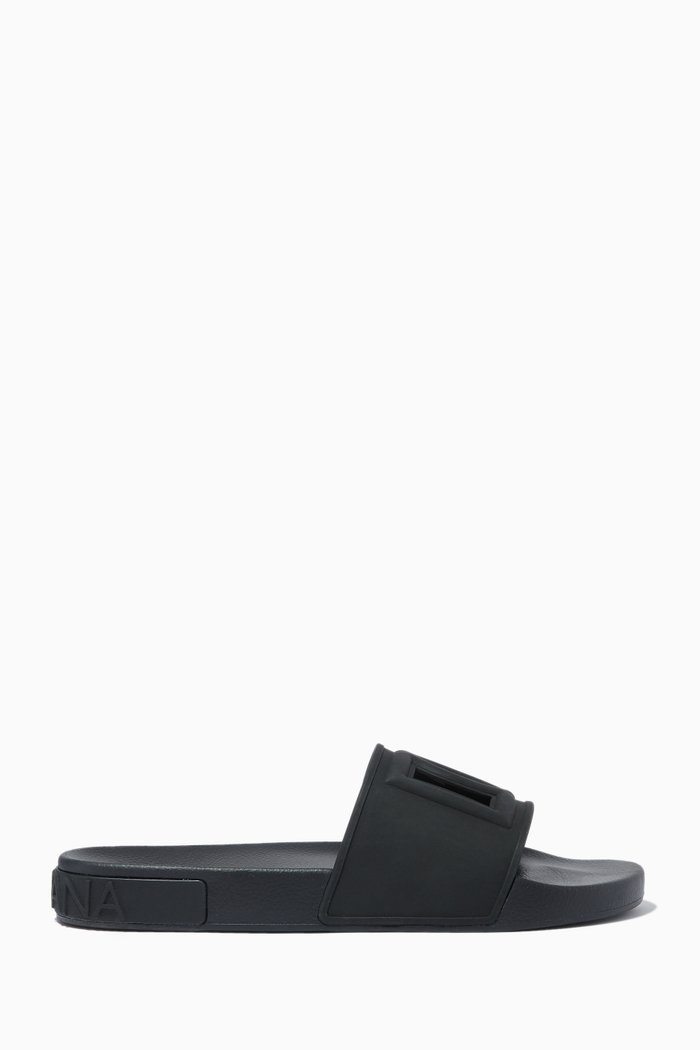

Sliders with DG Millenials Logo in Rubber, Black