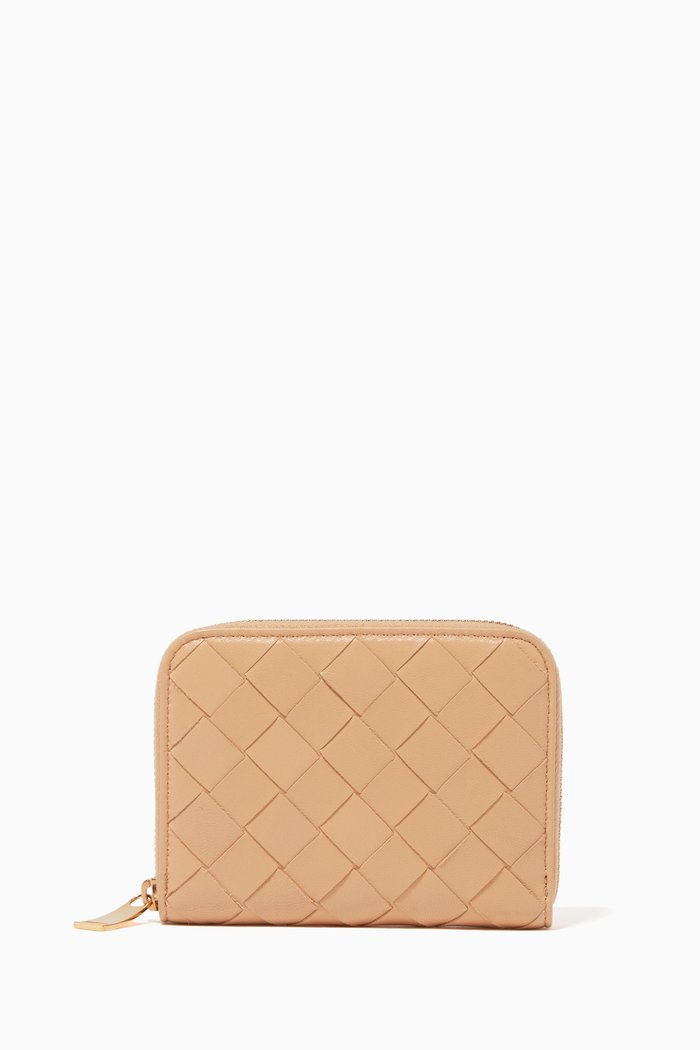 

Coin Purse in Intrecciato Nappa, Neutral