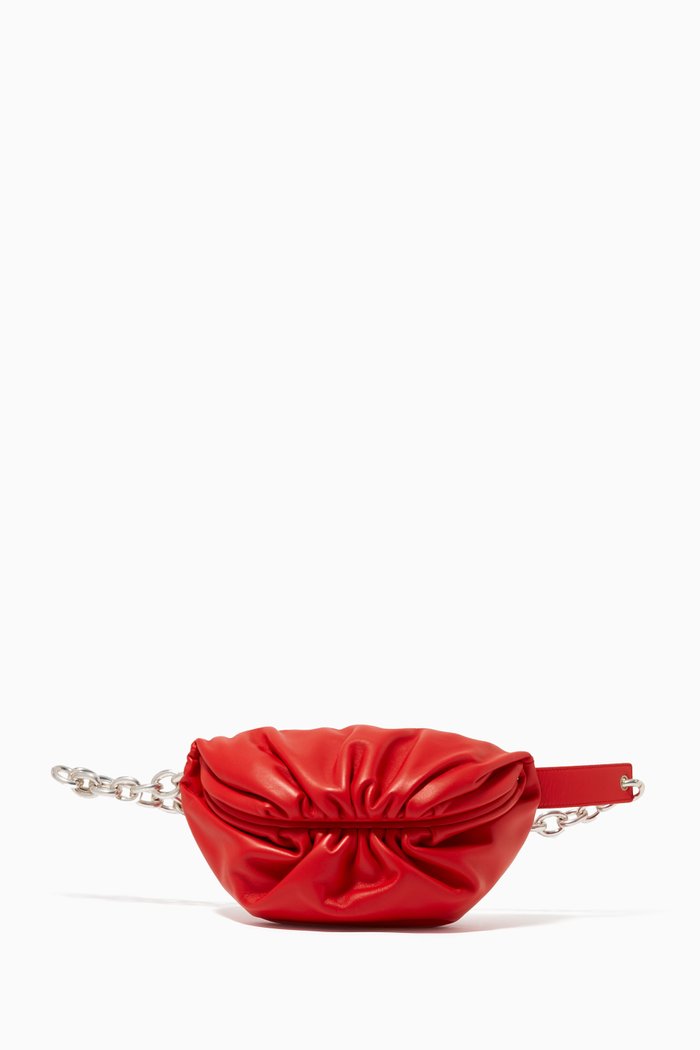 

The Mini Pouch Belt Bag in Nappa Calfskin, Red