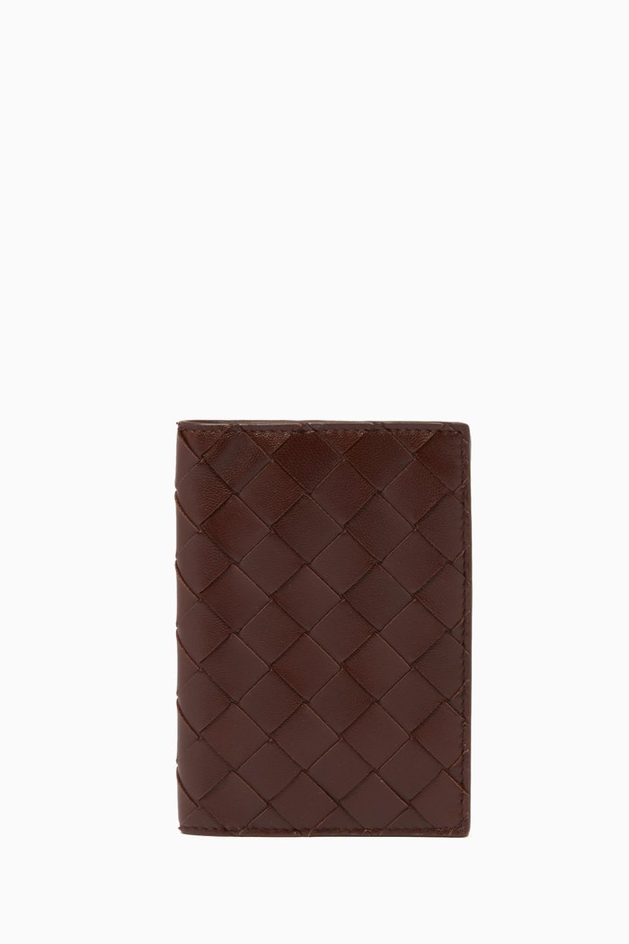 

Passport Case in Intrecciato Nappa, Brown