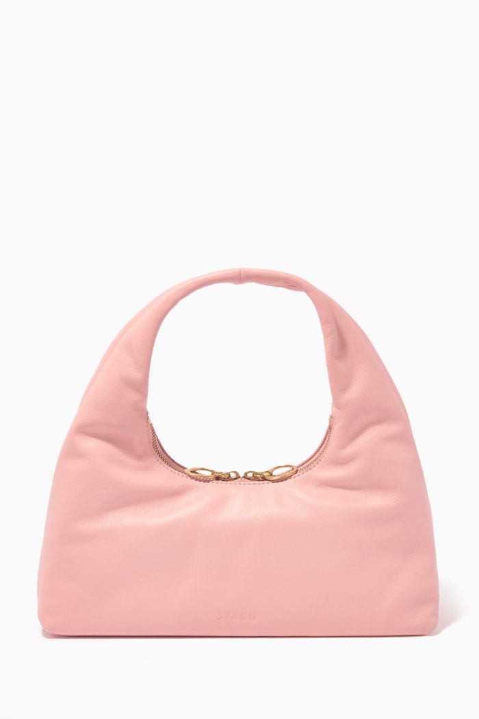 

Mini Enzo Shoulder Bag in Leather, Pink