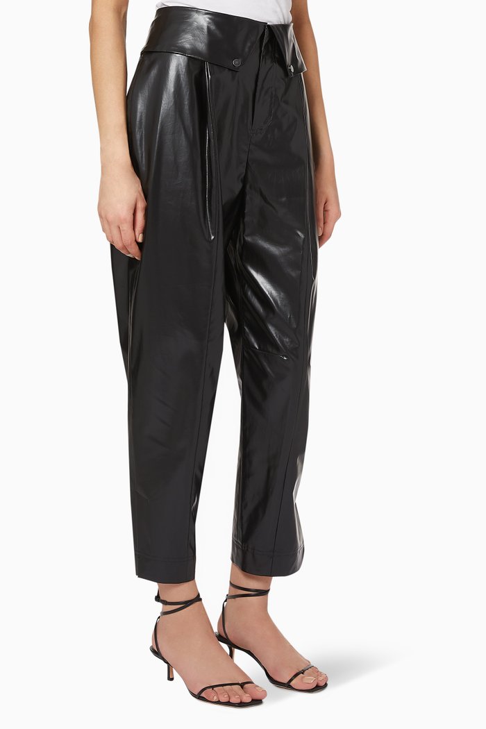 

Pants with PU Coating, Black