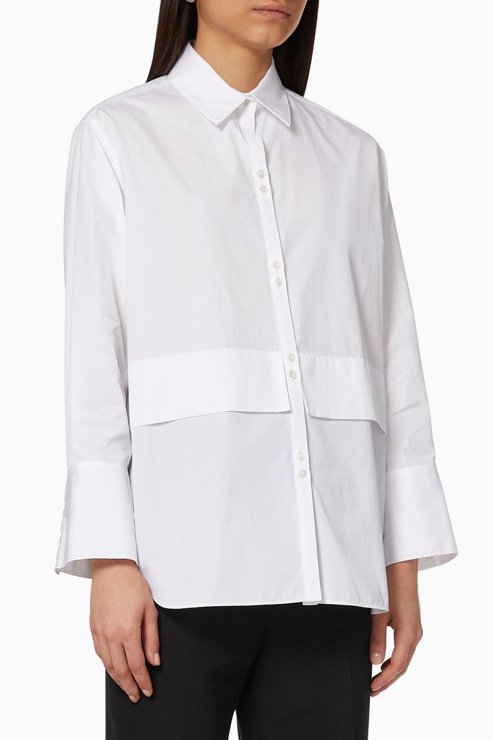 

Cotton Broad Shirt, White