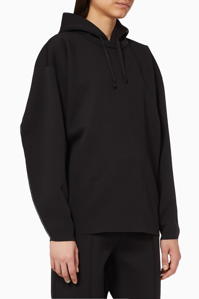 

Oversized Hooded Sweater, Black