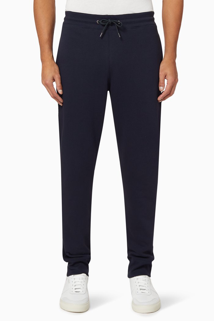 

Zebra Logo Cotton Sweatpants, Blue