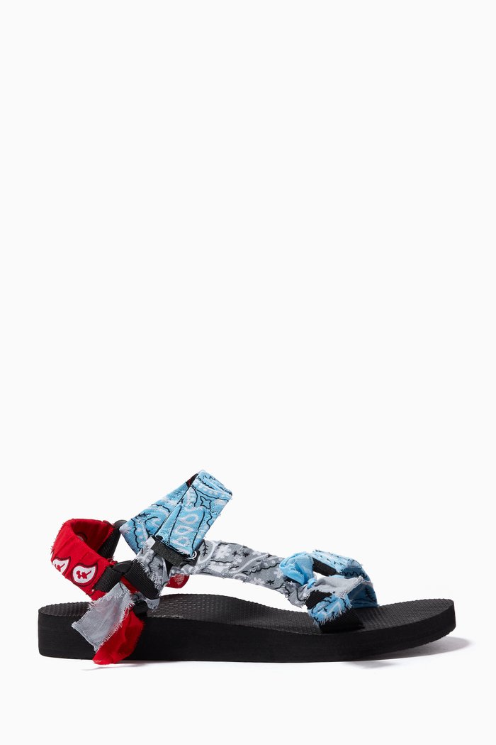 

Trekky Sandals with Bandana Print, Multicolour