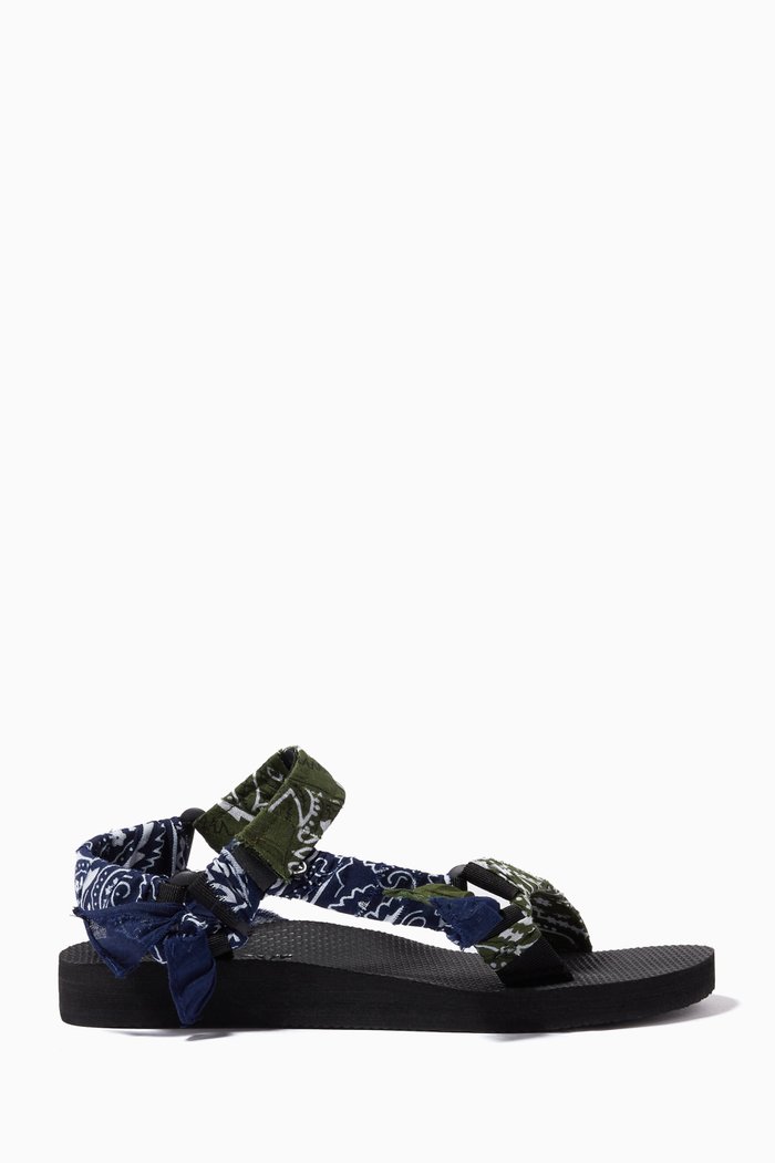 

Trekky Sandals with Bandana Print, Multicolour
