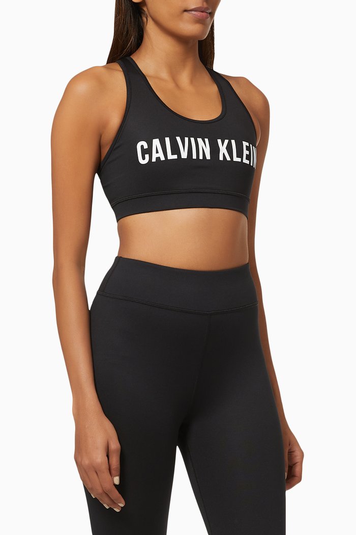 

Medium Support Sports Bra in Technical Stretch Blend, Black