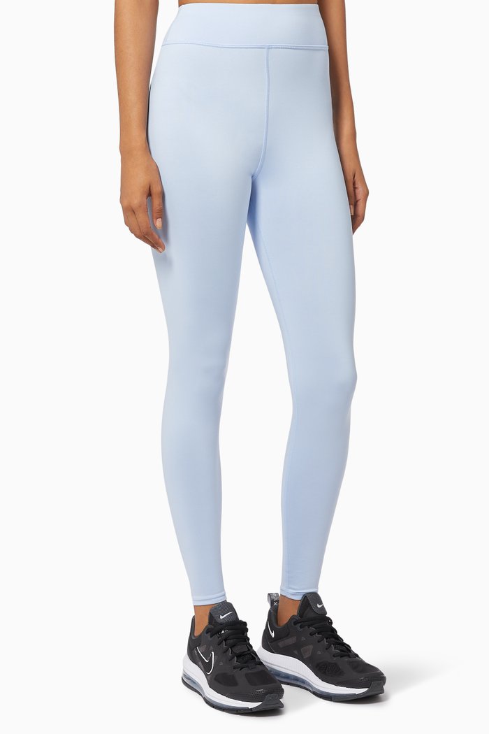 

Logo Gym Leggings in Technical Stretch Blend, Blue