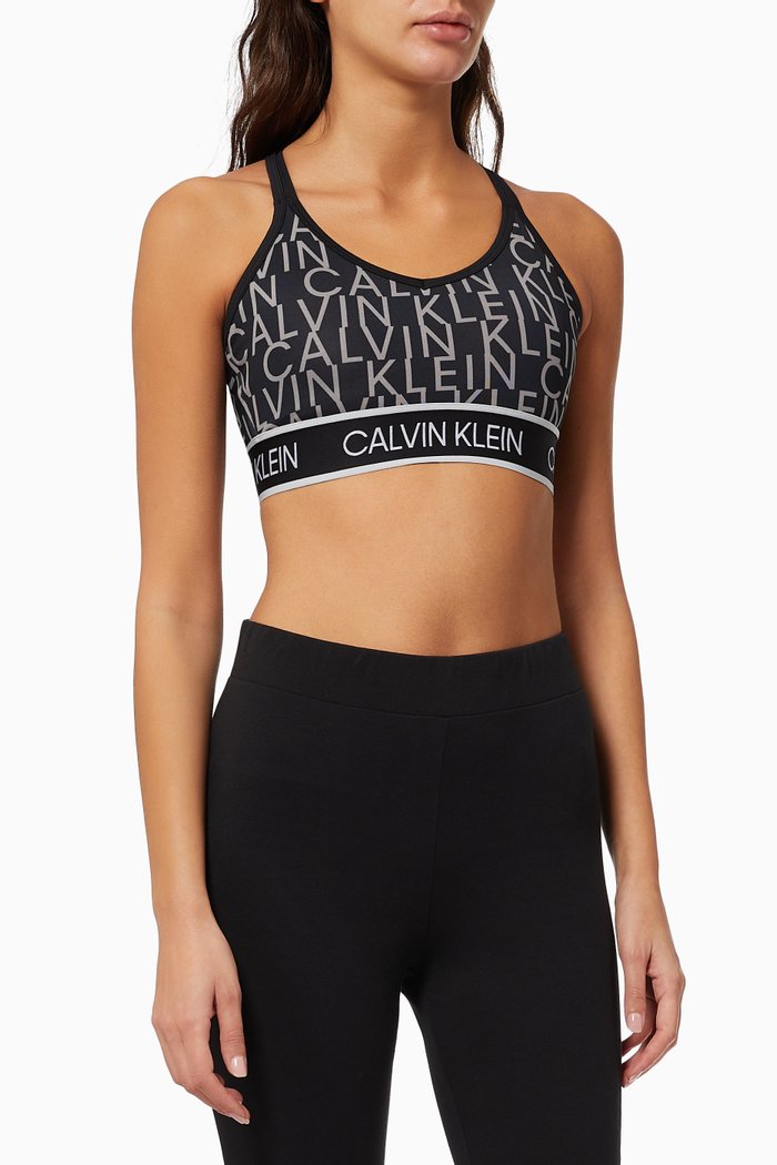 

Low Support Sports Bra in Technical Stretch Blend, Black